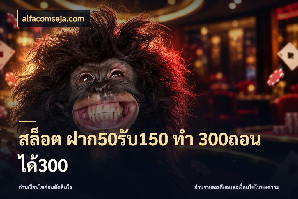 สล็อต ฝาก50รับ150 ทํา 300ถอนได้300 โปรกับเกมที่ชอบเลือกให้ตรงสไตล์ กับ alfacomseja.com
