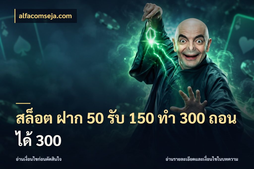สล็อต ฝาก 50 รับ 150 ทํา 300 ถอนได้ 300 จุดเด่นของเครดิตที่คนชอบเกมอยากรู้ ในมุม alfacomseja.com