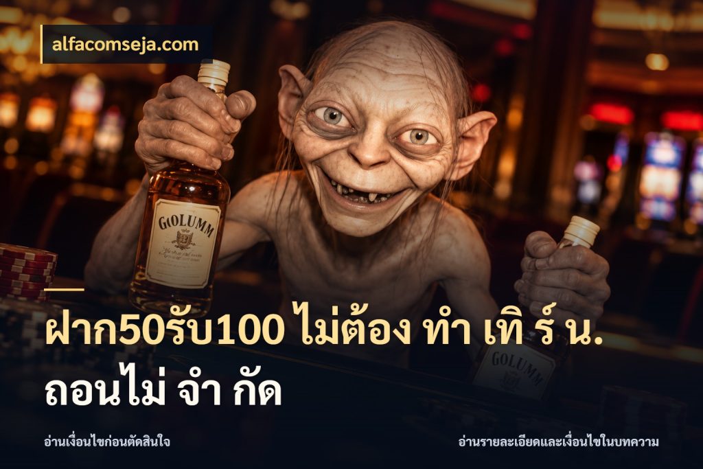 ฝาก50รับ100 ไม่ต้อง ทํา เทิ ร์ น. ถอนไม่ จํา กัด alfacomseja.com จับคู่โบนัสกับสไตล์เกมที่ชอบ