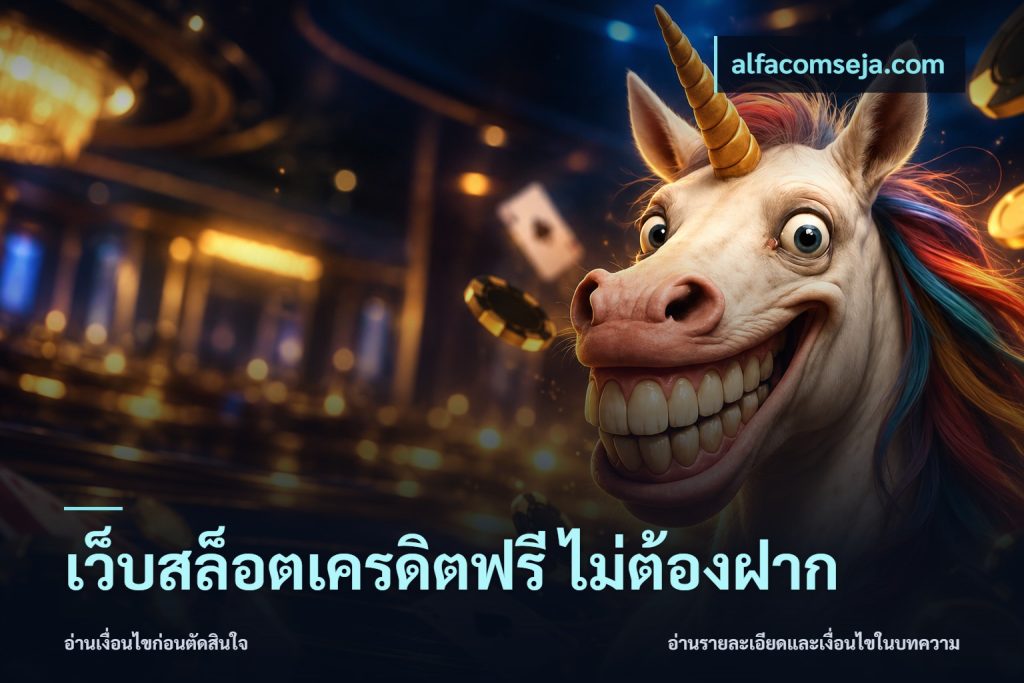 เว็บสล็อตเครดิตฟรี ไม่ต้องฝาก
