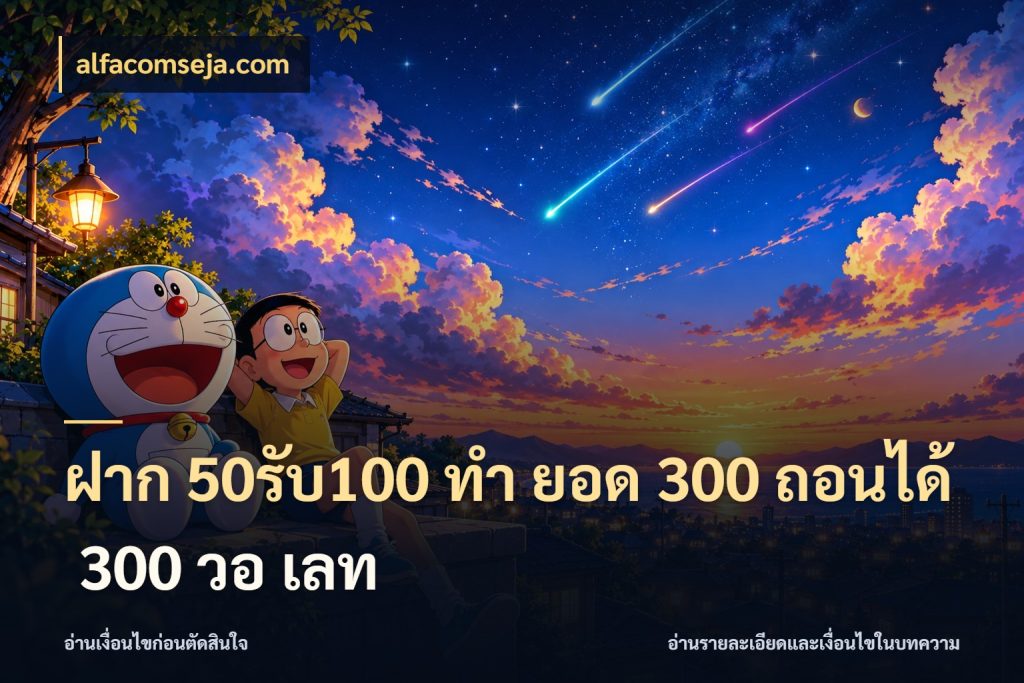 ฝาก 50รับ100 ทํา ยอด 300 ถอนได้ 300 วอ เลท จับประเด็นยอดรับก่อนเลือกความสนุก ในมุม alfacomseja.com