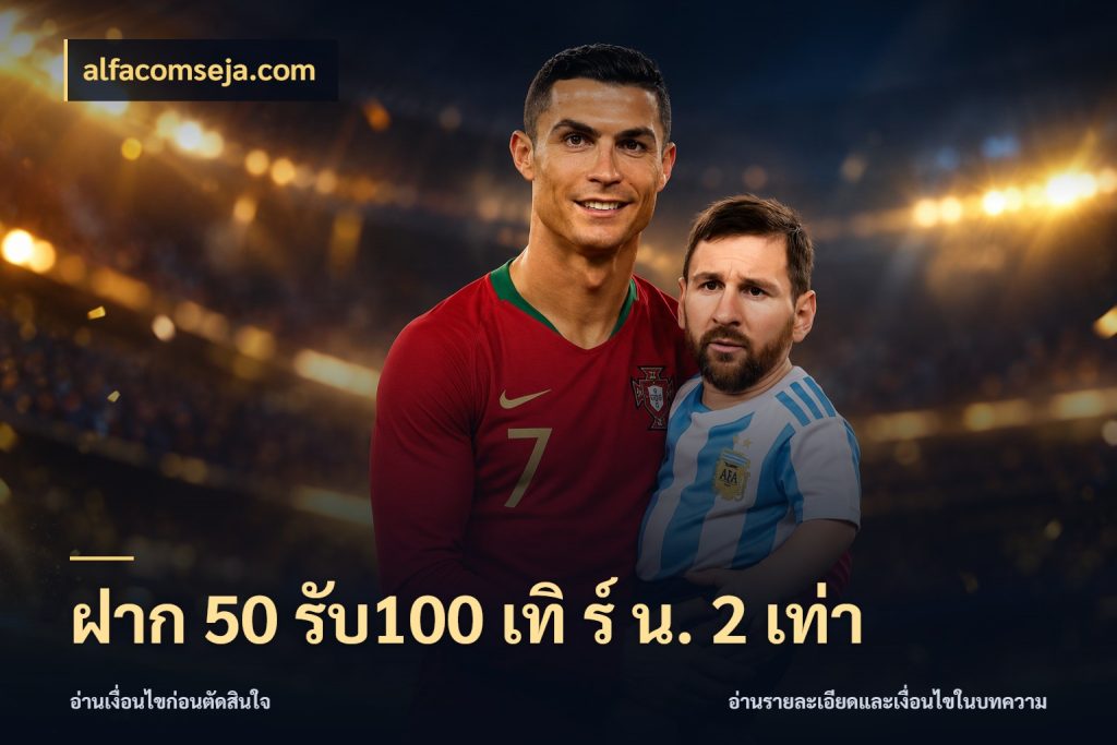 ฝาก 50 รับ100 เทิ ร์ น. 2 เท่า สนุกกับตัวเลือกโปรในสไตล์ของคุณ สไตล์ alfacomseja.com