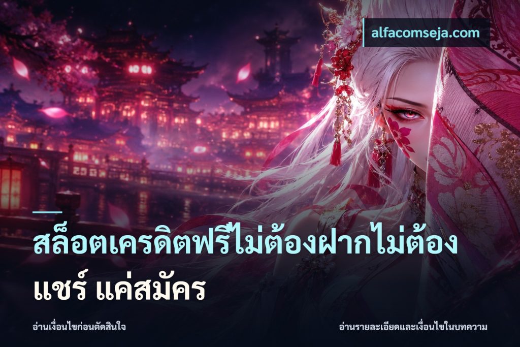 สล็อตเครดิตฟรีไม่ต้องฝากไม่ต้องแชร์ แค่สมัคร