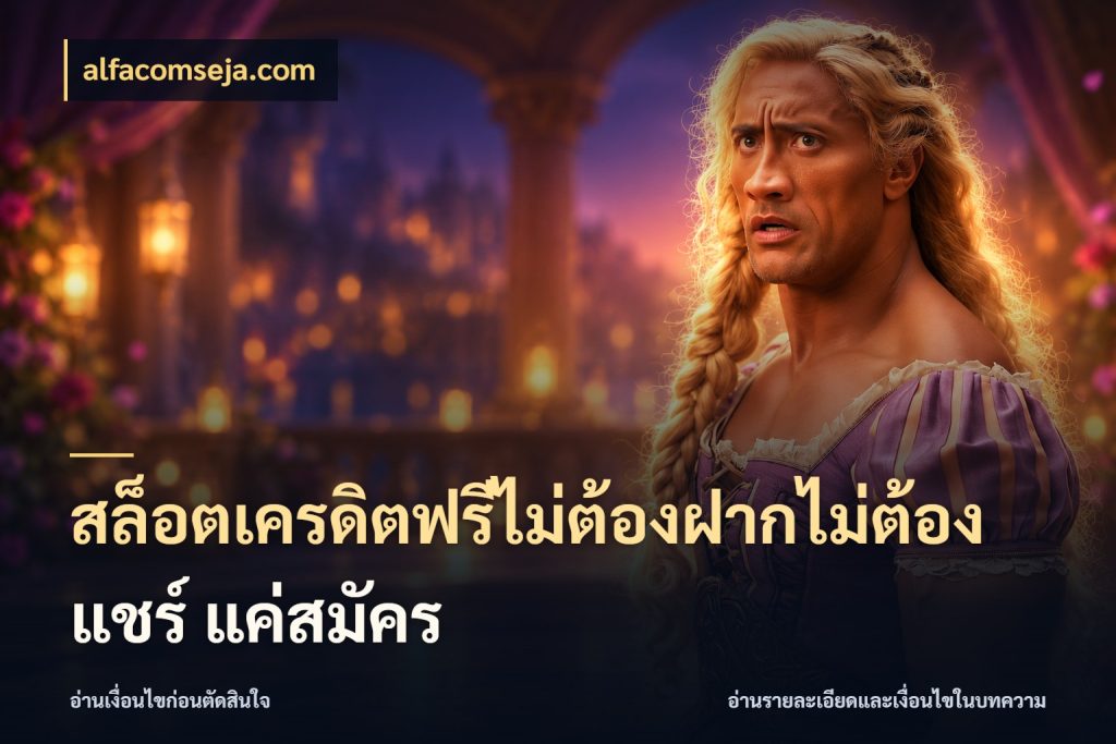 สล็อตเครดิตฟรีไม่ต้องฝากไม่ต้องแชร์ แค่สมัคร alfacomseja.com รู้จักยอดและขอบเขตของเครดิตฟรี