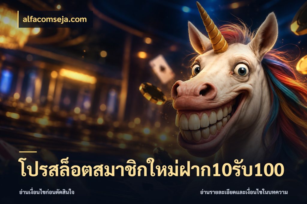 โปรสล็อตสมาชิกใหม่ฝาก10รับ100 alfacomseja.com จับประเด็นยอดรับก่อนเลือกความสนุก