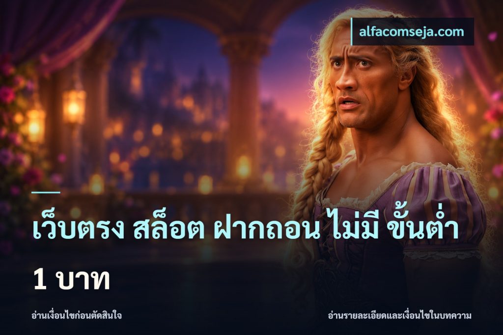 เว็บตรง สล็อต ฝากถอน ไม่มี ขั้นต่ํา 1 บาท