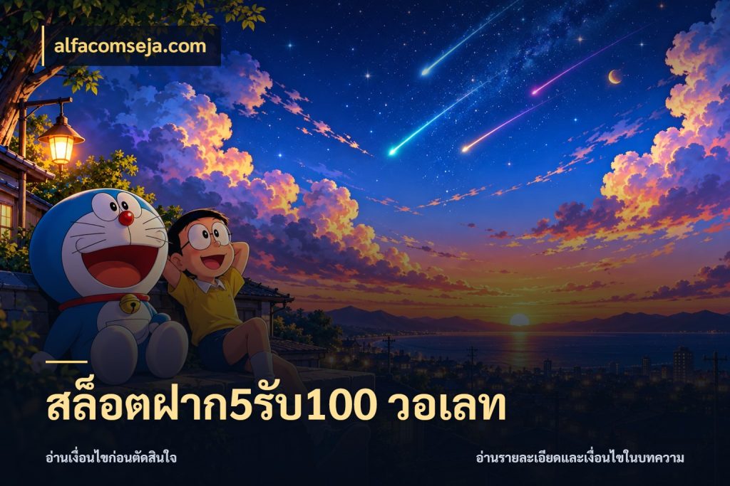 สล็อตฝาก5รับ100 วอเลท สายโบนัสเลือกจังหวะสนุกได้อย่างไร ในมุม alfacomseja.com
