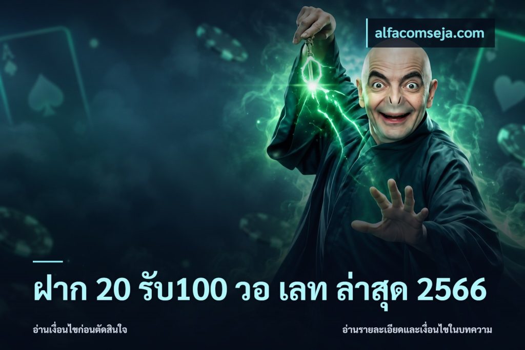 ฝาก 20 รับ100 วอ เลท ล่าสุด 2566