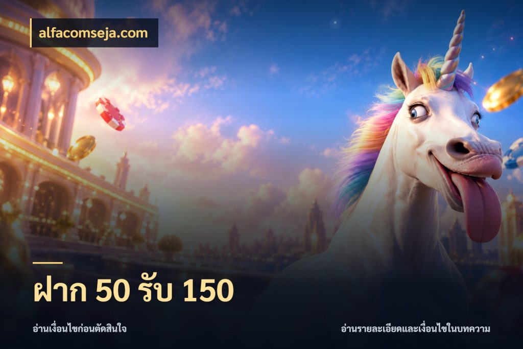 ฝาก 50 รับ 150 ยอดฝากและยอดรับในมุมของคนชอบลุ้น สไตล์ alfacomseja.com