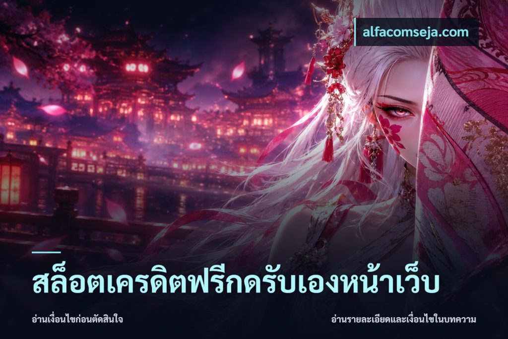 สล็อตเครดิตฟรีกดรับเองหน้าเว็บ