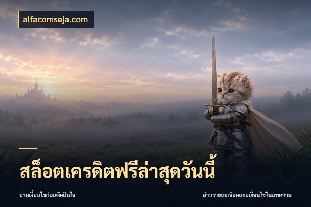สล็อตเครดิตฟรีล่าสุดวันนี้ จับมุมเด่นของเครดิตฟรีให้ตรงใจ กับ alfacomseja.com