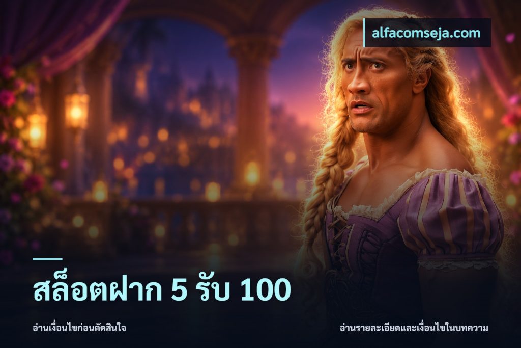 สล็อตฝาก 5 รับ 100