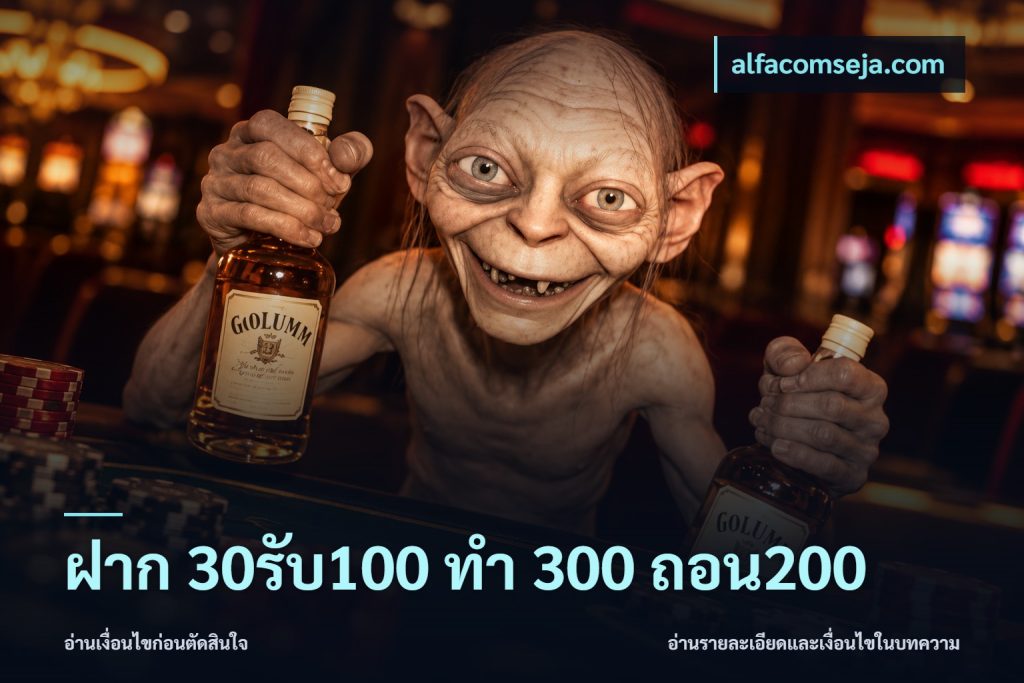 ฝาก 30รับ100 ทํา 300 ถอน200
