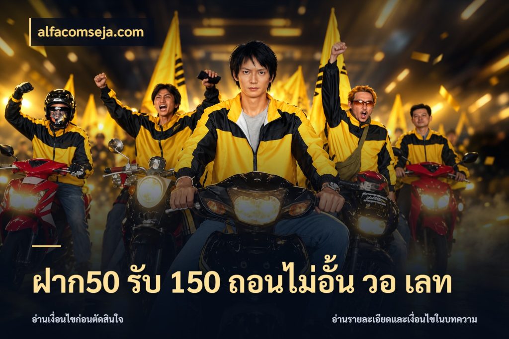 ฝาก50 รับ 150 ถอนไม่อั้น วอ เลท จับคู่โบนัสกับสไตล์เกมที่ชอบ ในมุม alfacomseja.com