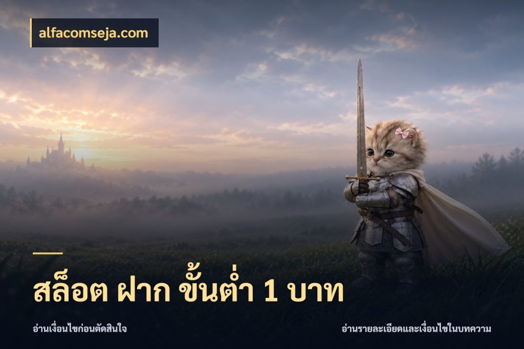 สล็อต ฝาก ขั้นต่ำ 1 บาท เลือกสไตล์จากยอดและรูปแบบที่ตรงใจ ในมุม alfacomseja.com