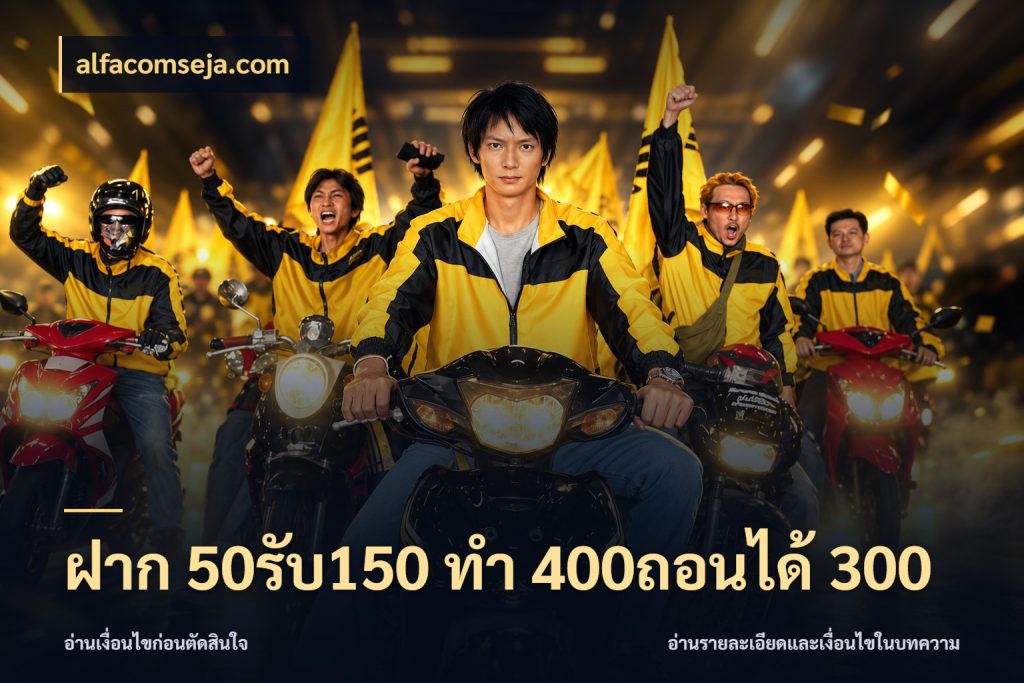 ฝาก 50รับ150 ทํา 400ถอนได้ 300 รูปแบบโบนัสกับสิทธิ์ของสายเกม กับ alfacomseja.com