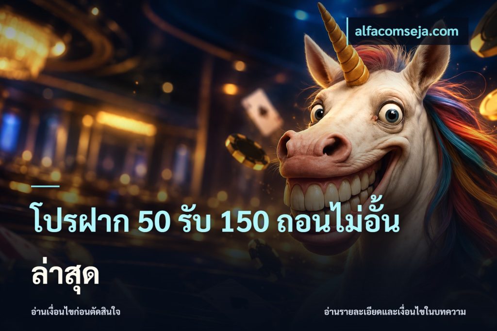 โปรฝาก 50 รับ 150 ถอนไม่อั้นล่าสุด