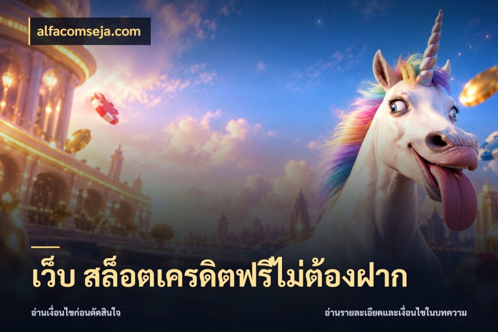 เว็บ สล็อตเครดิตฟรีไม่ต้องฝาก สายโบนัสเลือกมุมเครดิตให้ตรงสไตล์ กับ alfacomseja.com