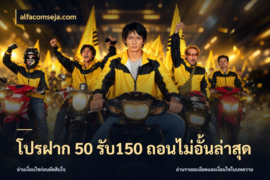 โปรฝาก 50 รับ150 ถอนไม่อั้นล่าสุด จุดเด่นของเครดิตที่คนชอบเกมอยากรู้ สไตล์ alfacomseja.com