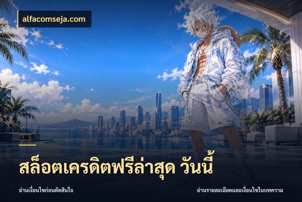 สล็อตเครดิตฟรีล่าสุด วันนี้ alfacomseja.com ชนิดเครดิตกับสิทธิ์ที่คุณอยากรู้