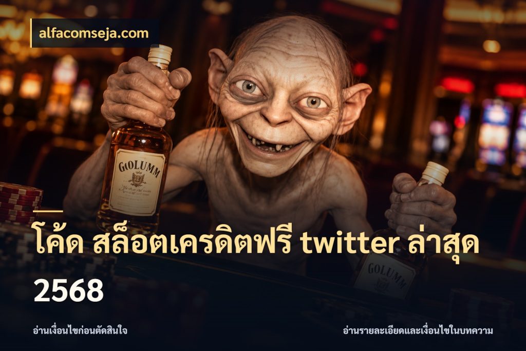 โค้ด สล็อตเครดิตฟรี twitter ล่าสุด 2568 จับมุมเด่นของเครดิตฟรีให้ตรงใจ ในมุม alfacomseja.com