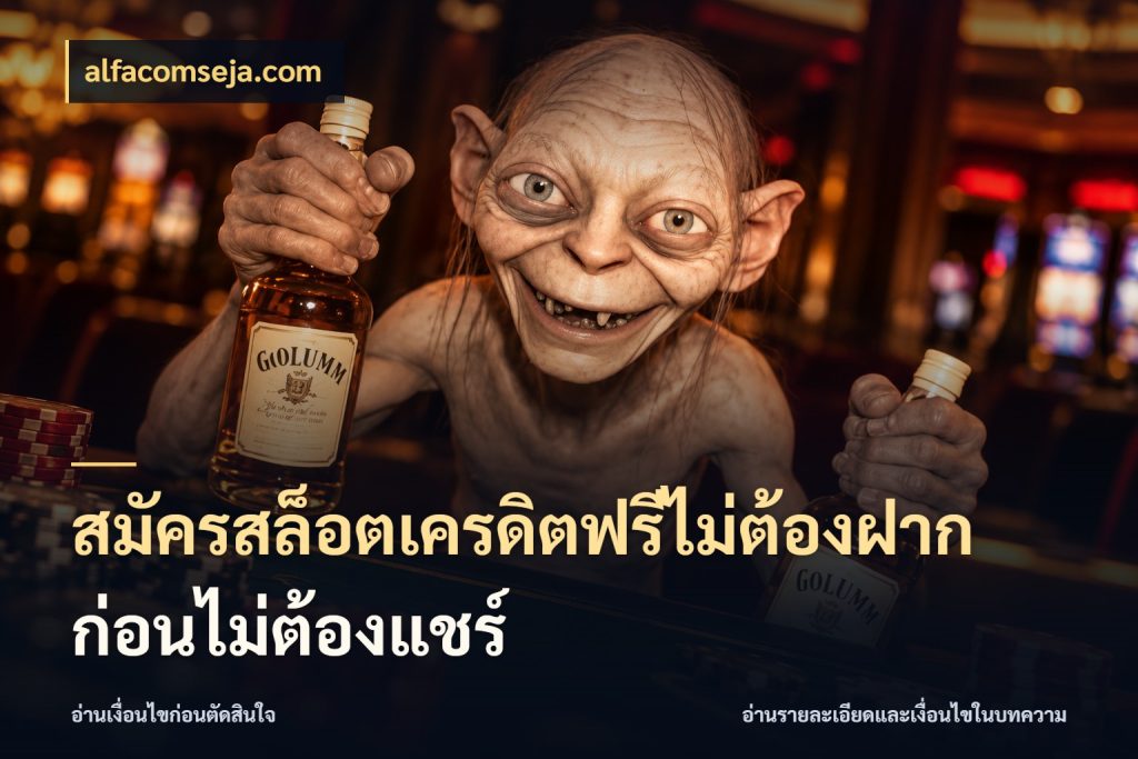 สมัครสล็อตเครดิตฟรีไม่ต้องฝากก่อนไม่ต้องแชร์ alfacomseja.com รู้จักยอดและขอบเขตของเครดิตฟรี