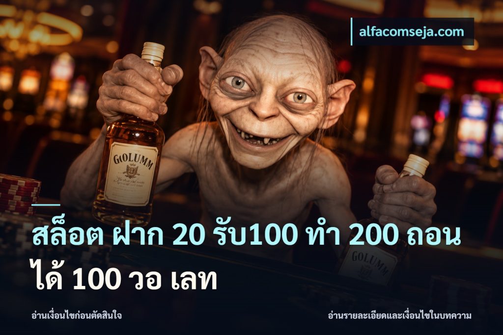 สล็อต ฝาก 20 รับ100 ทํา 200 ถอนได้ 100 วอ เลท