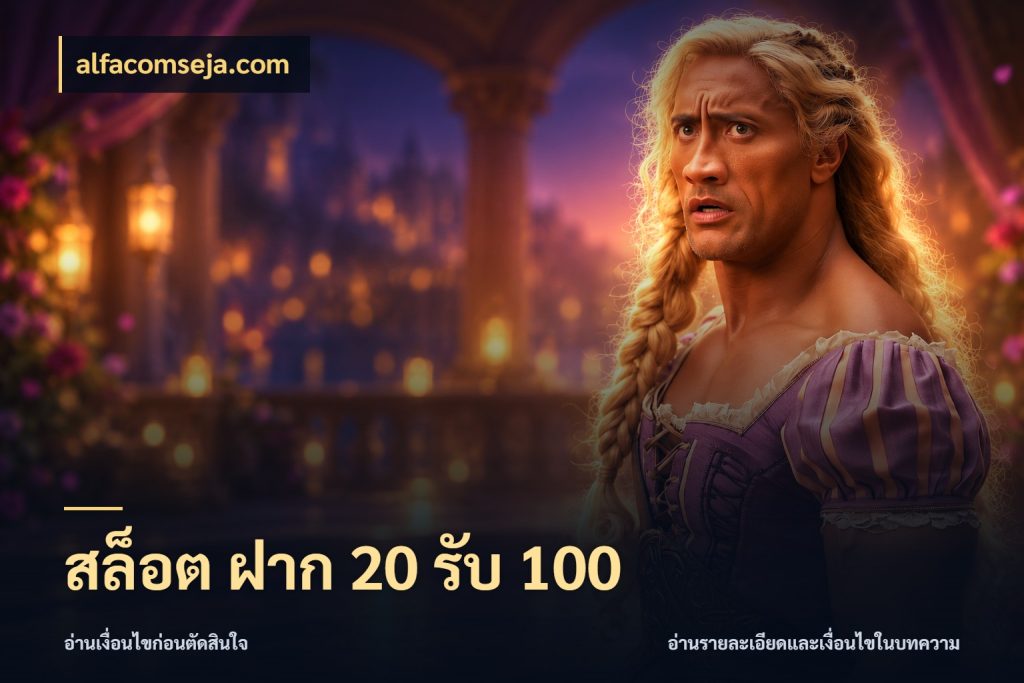 สล็อต ฝาก 20 รับ 100 alfacomseja.com สีสันของโปรฝากและยอดรับ