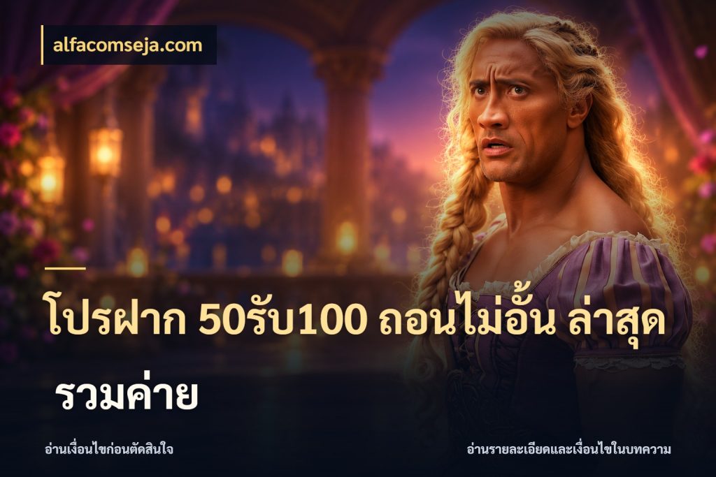 โปรฝาก 50รับ100 ถอนไม่อั้น ล่าสุด รวมค่าย จับประเด็นยอดรับก่อนเลือกความสนุก กับ alfacomseja.com