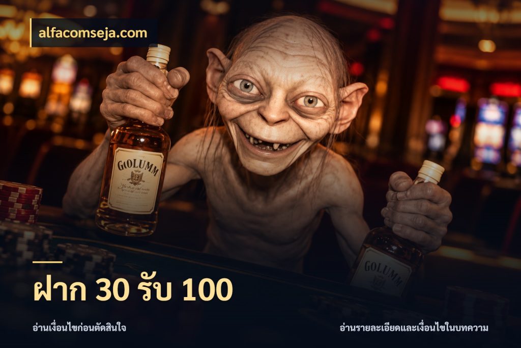 ฝาก 30 รับ 100 เครดิตกับรูปแบบโปรที่ตรงใจ ในมุม alfacomseja.com
