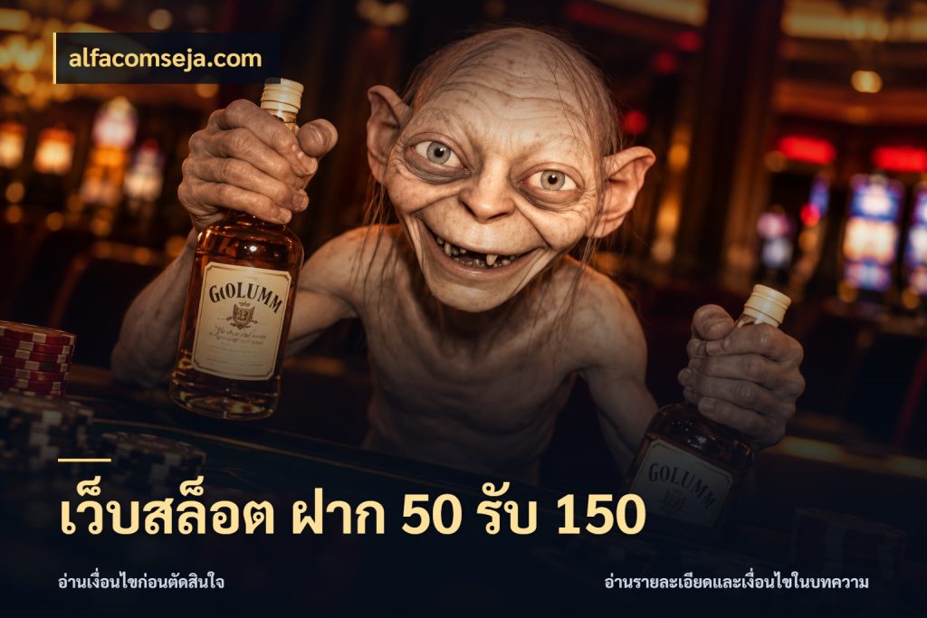 เว็บสล็อต ฝาก 50 รับ 150 จับประเด็นยอดรับก่อนเลือกความสนุก ในมุม alfacomseja.com