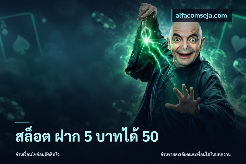 สล็อต ฝาก 5 บาทได้ 50