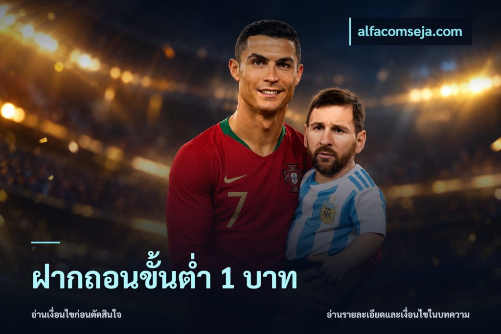 ฝากถอนขั้นต่ำ 1 บาท