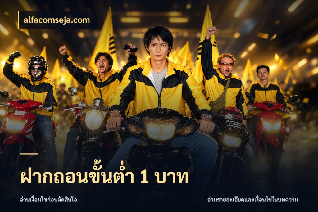 ฝากถอนขั้นต่ำ 1 บาท เลือกสไตล์จากยอดและรูปแบบที่ตรงใจ ในมุม alfacomseja.com