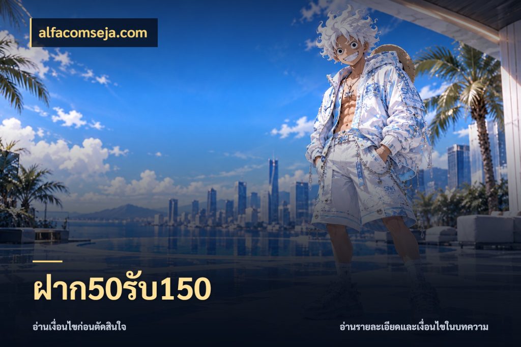 ฝาก50รับ150 alfacomseja.com สีสันของโปรฝากและยอดรับ
