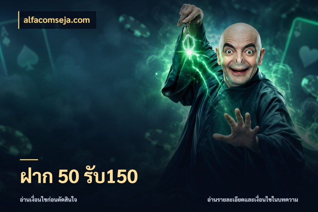 ฝาก 50 รับ150 เครดิตกับรูปแบบโปรที่ตรงใจ กับ alfacomseja.com