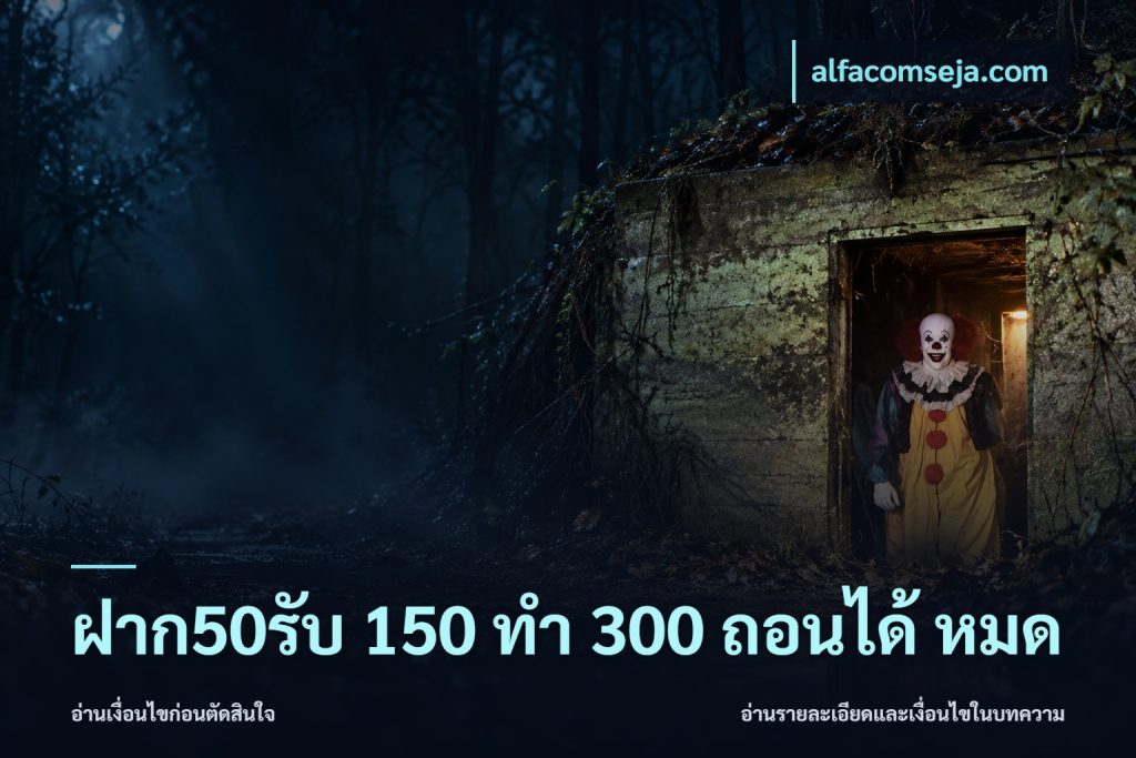 ฝาก50รับ 150 ทำ 300 ถอนได้ หมด