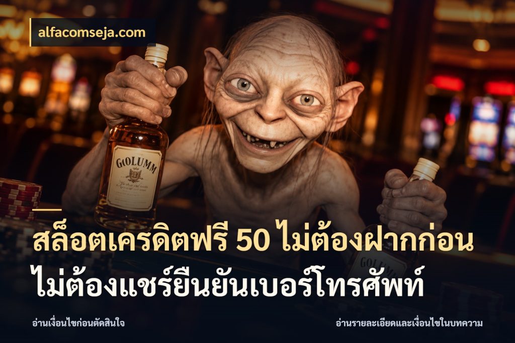 สล็อตเครดิตฟรี 50 ไม่ต้องฝากก่อนไม่ต้องแชร์ยืนยันเบอร์โทรศัพท์ alfacomseja.com เปิดประเด็นเครดิตฟรีสำหรับคนชอบลุ้น
