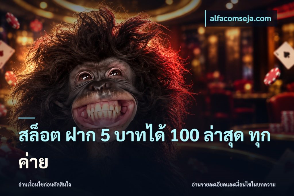 สล็อต ฝาก 5 บาทได้ 100 ล่าสุด ทุกค่าย