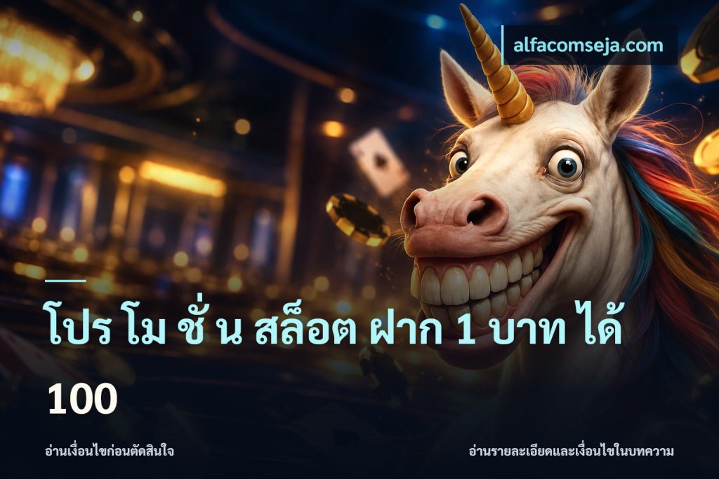โปร โม ชั่ น สล็อต ฝาก 1 บาท ได้ 100