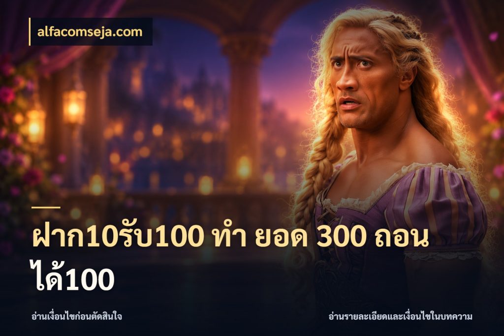 ฝาก10รับ100 ทํา ยอด 300 ถอนได้100 alfacomseja.com เปิดมุมโปรให้เข้ากับเกมแนวโปรด