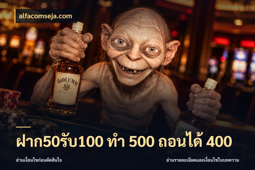 ฝาก50รับ100 ทํา 500 ถอนได้ 400 จับประเด็นยอดรับก่อนเลือกความสนุก กับ alfacomseja.com