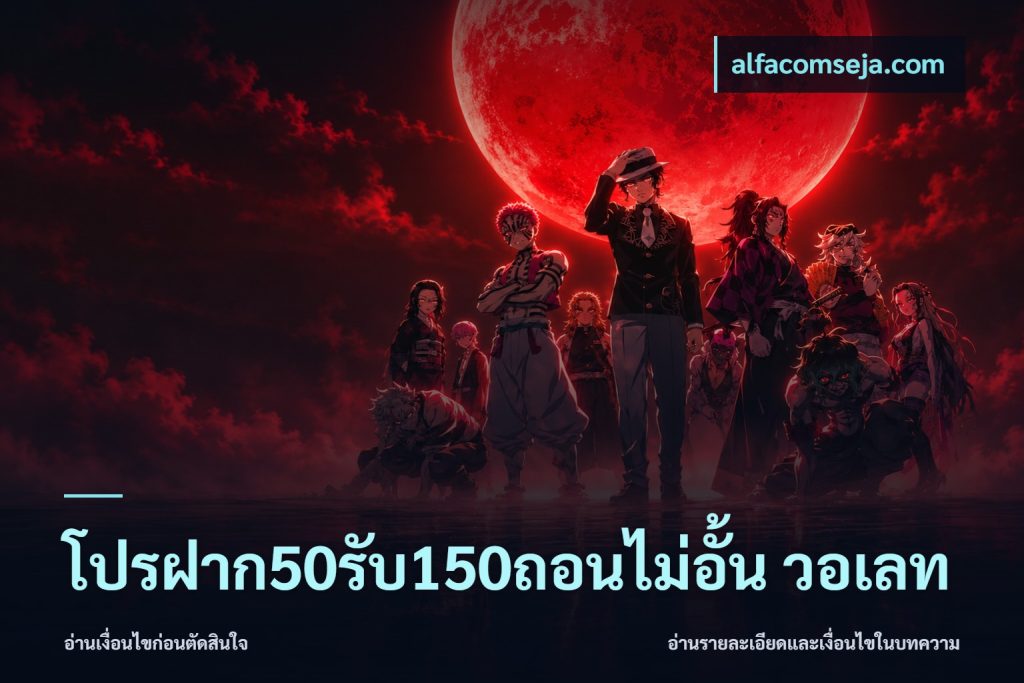 โปรฝาก50รับ150ถอนไม่อั้น วอเลท