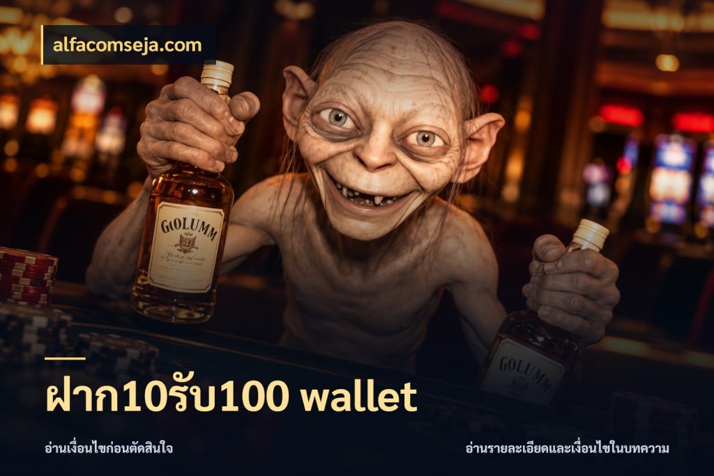 ฝาก10รับ100 wallet alfacomseja.com โปรยอดรับที่สายเกมสนใจ