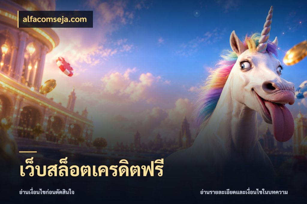 เว็บสล็อตเครดิตฟรี alfacomseja.com เครดิตฟรีในมุมที่สายโบนัสสนใจ