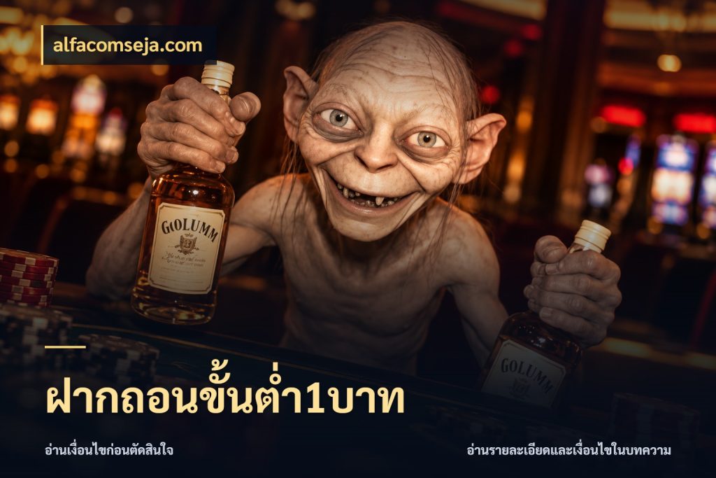 ฝากถอนขั้นต่ำ1บาท alfacomseja.com จำนวนเริ่มต้นกับสไตล์เกมที่ชอบ