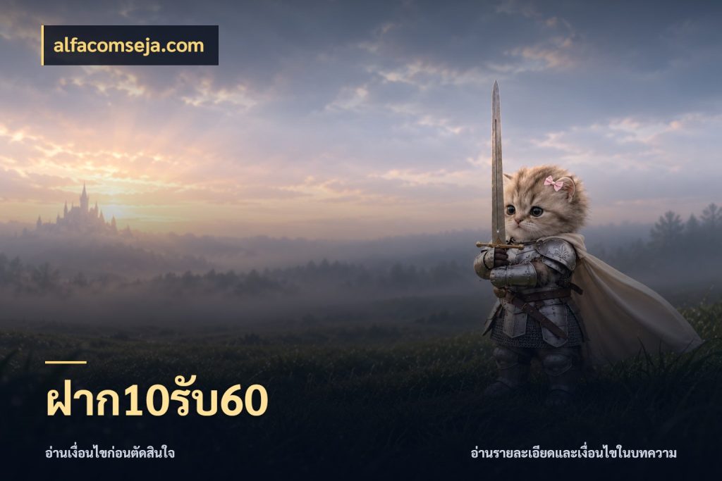ฝาก10รับ60 เครดิตกับรูปแบบโปรที่ตรงใจ กับ alfacomseja.com